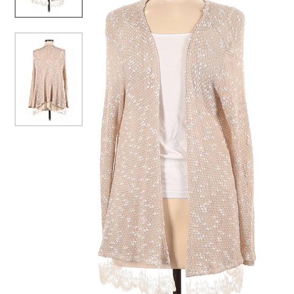 Blu Planet Sweaters - 🌻NWT Blu Planet Lace Knit Cardigan Sweater